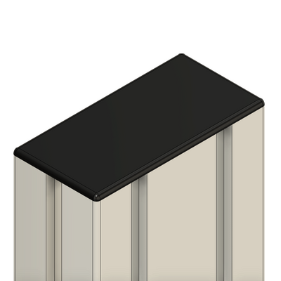 60-020-1 MODULAR SOLUTIONS POLYAMIDE PART<br>END CAP 45MM X 90MM BLACK